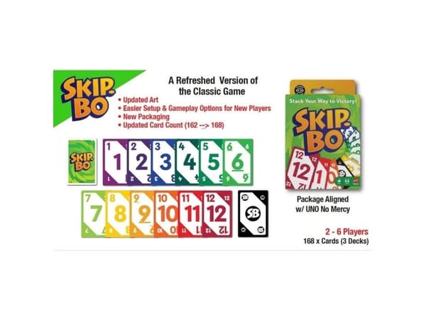 Mattel UNO SKIP-BO Cards (Updated) (JMM20)