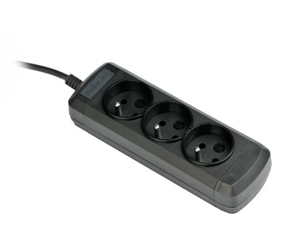 Activejet 3GNU-1,5M-C, 1,5 m, 3 AC-utgångar, inomhus, Typ E (FR), Typ E, Plast