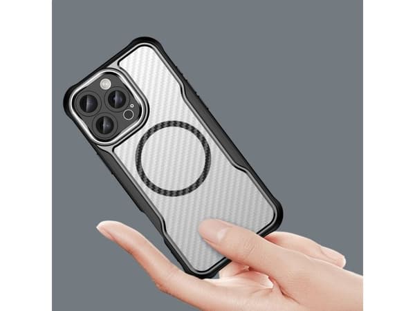 MagSafe silikonfodral för iPhone 16 Pro Max - svart