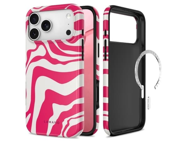 Tech-Protect Lamano MagSafe Case for iPhone 18 Pro Max / 17 Pro Max - White and Pink