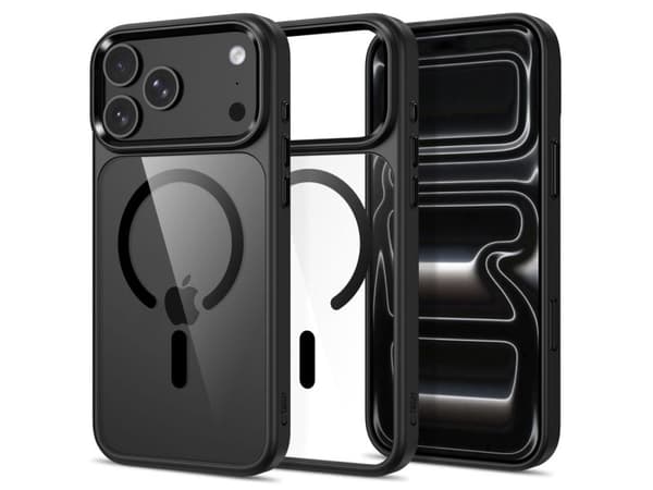 Tech-Protect Magmat Magsafe CC Case for iPhone 17 Pro / 18 Pro - Transparent Black