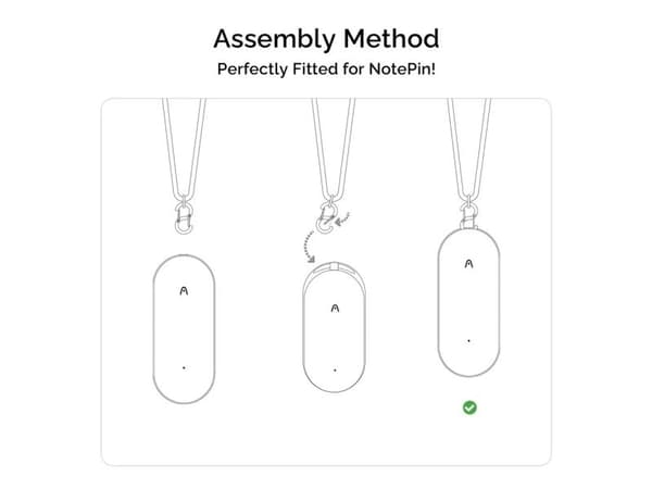 PLAUD NotePin Lanyard - Black