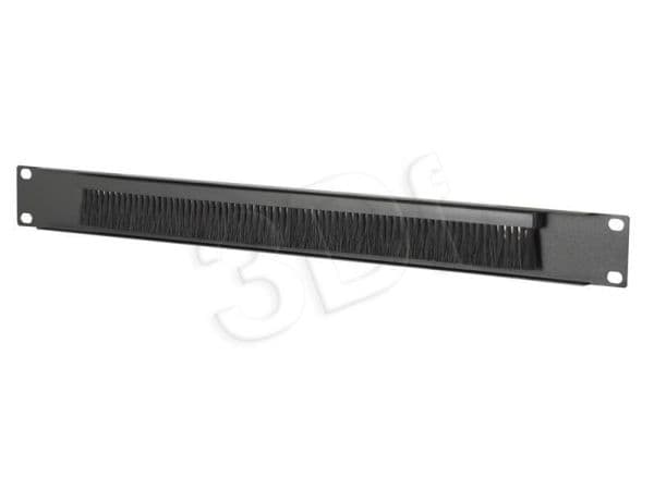 Triton Straight-way panel 1U with brush, musta