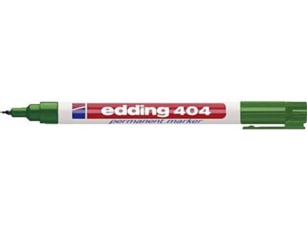 edding 404 - Markering - permanent - för glas, metall, plast - grön - 0.75 mm