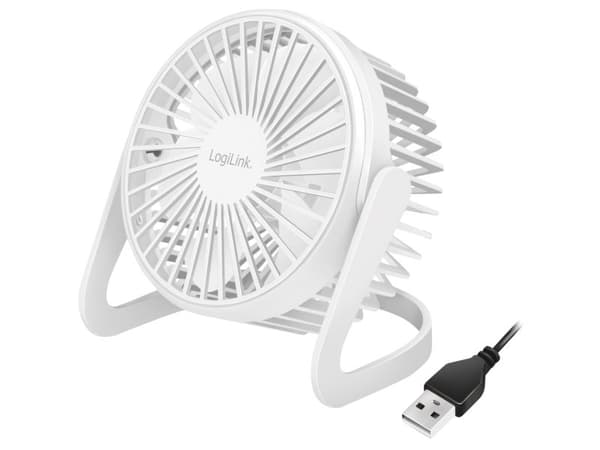 ZUB Logilink USB-fläkt 12,7 cm vit