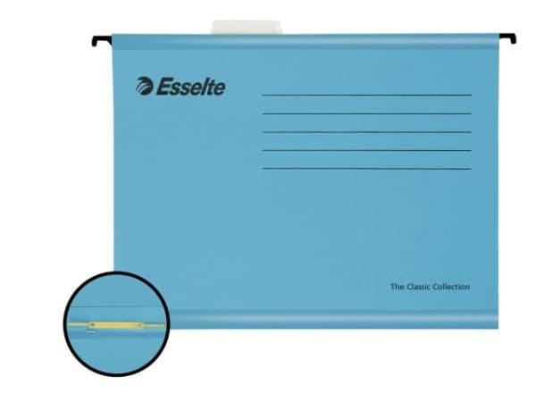 Hängemappe Esselte Classic forsterket A4-pakke/10 Blå