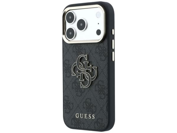 Guess 4G &amp; Big Resin Logo Case for iPhone 17 Pro / 18 Pro - Black