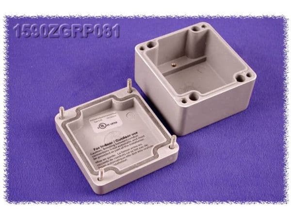 Hammond Electronics 1590ZGRP121PL Insert teräslevy Luonto 1 kpl