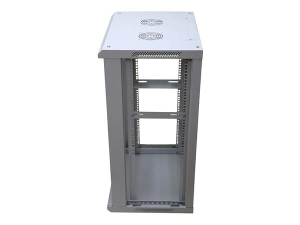 Extralink - Rack skåp - väggmontering - grå - 15U - 19"