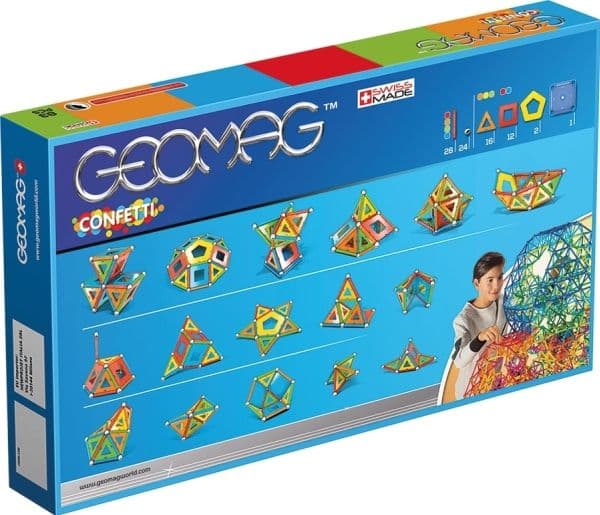Geomag Confetti, Neodymmagnetleksak, 3 År, Multifärg
