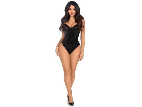 Sort palliet bodysuit