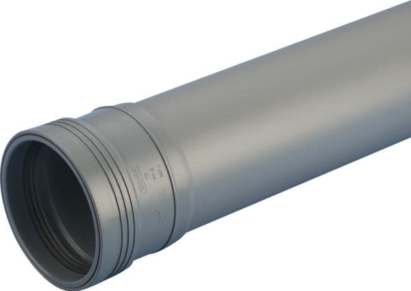 Wafix PP-viemäröintiputki 40 x 2000 mm harmaa