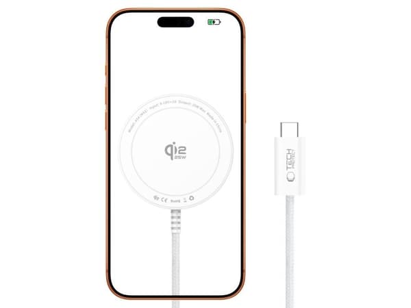 Tech-Protect A54 MagSafe 25W QI2.2 Wireless Charger - White