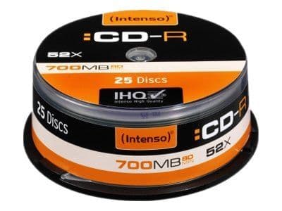Intenso - 25 x CD-R - 700 MB (80min) 24x - spindel