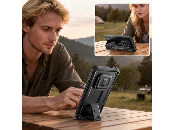 Tech-Protect Kevlar Cam+ 2-sett etui til Xiaomi Redmi Note 15 Pro 5G - sort