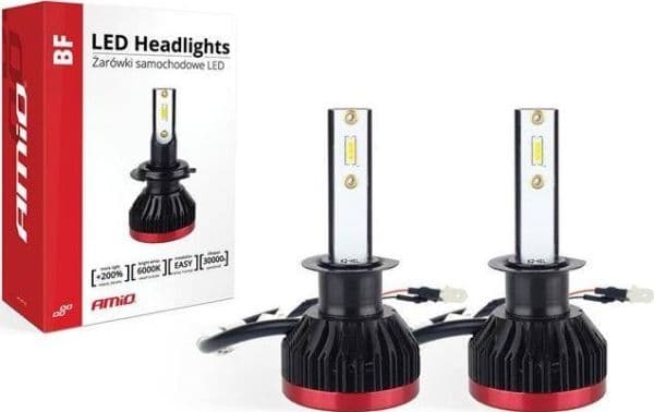 Amio LED H1-lampor BF-serien (2-pack) 6-18V