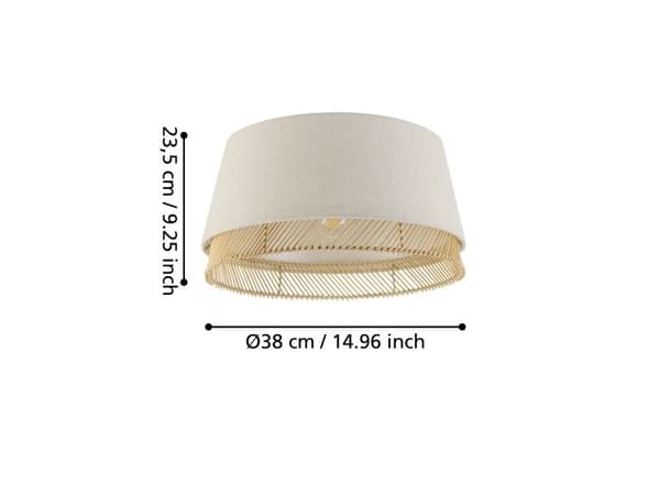 EGLO TABLEY LOFT Ø380 E27 NATUR