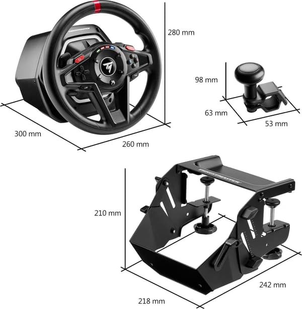 ThrustMaster T128 SimTask Pack - ohjauspyörä ja poljinsarja - PC, Xbox