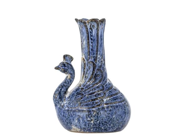 CREATIVE COLLECTION Kali vase blå steingods