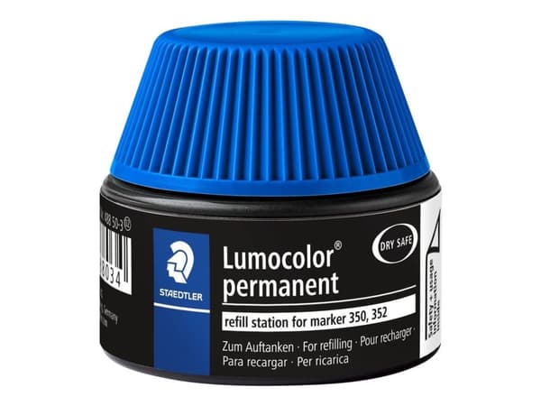 STAEDTLER Lumocolor - Påfyllingsstasjon - permanent - blå - 30 ml