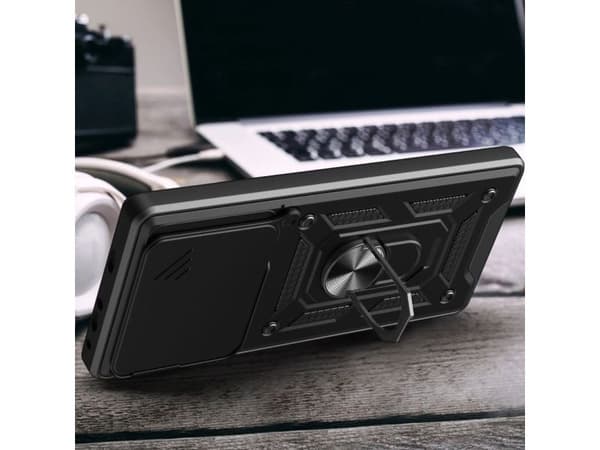 Tech-Protect CamShield Pro-etuiet til Xiaomi Poco M8 Pro / Redmi Note 15 Pro+ 5G - sort