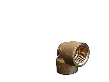 Vinkel mässing 90° muff/muff 1/2"