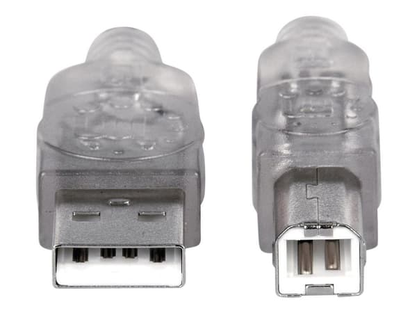 MANHATTAN 333405 Manhattan USB 2.0 A-B M/M cable 1.8m silver