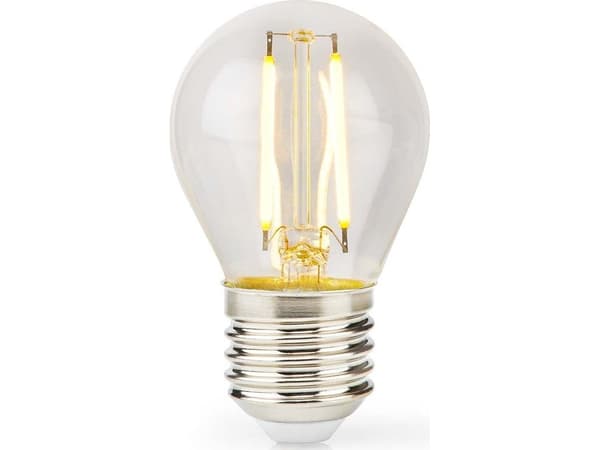 Nedis LBFE27G452, 4,5 W, 42 W, E27, 470 lm, 15000 timer, Varm hvit