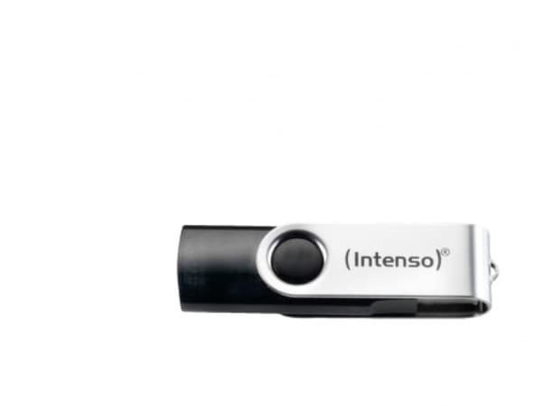 Intenso Basic Line - USB-flashstasjon - 16 GB - USB 2.0 - svart, sølv