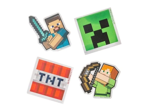 MINECRAFT, 4-pack pyyhekumeja laatikossa