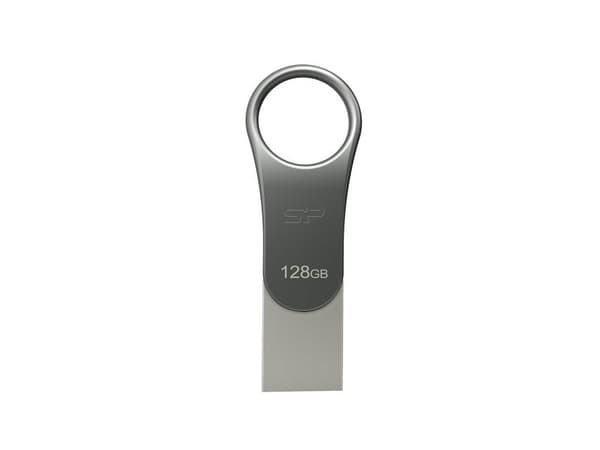 SILICON POWER Mobile C80 - USB flash-enhet - 128 GB - USB 3.0/USB typ C - titan