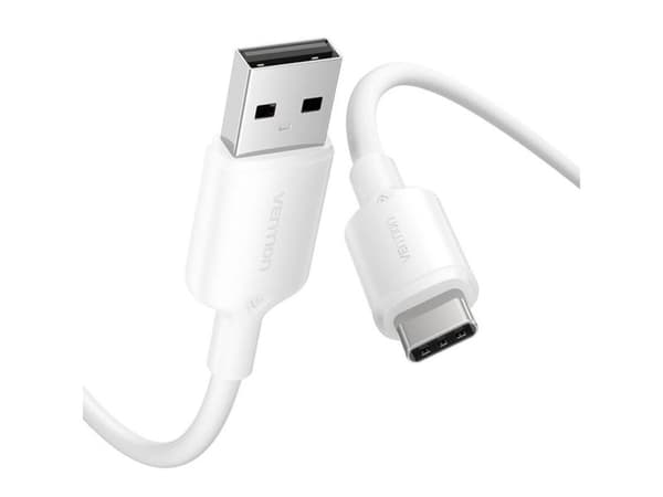 USB-kabel Vention USB-A till USB-C 1 m vit (CTQWF)