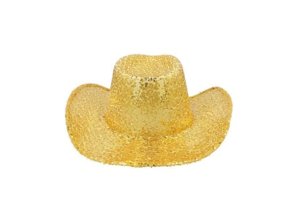 Kultainen cowboy-hattu