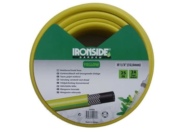 Vattenslang 1/2'' 25 m, armerad, gul