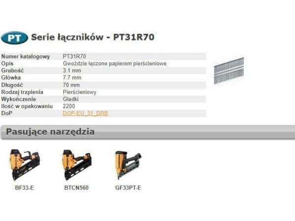 BOSTITCH spik PT 33` 70 mm ring