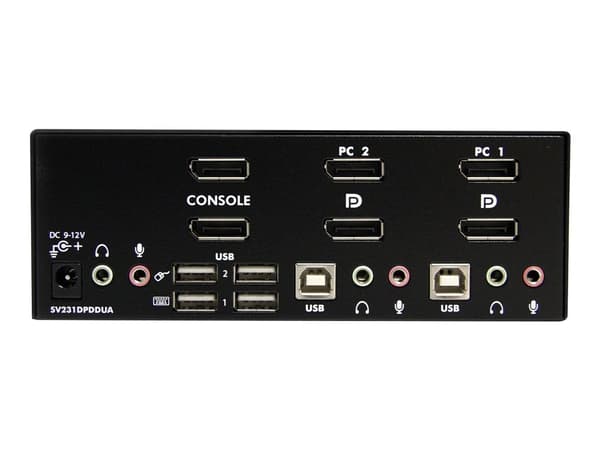 StarTech.com SV231DPDDUA, 3840 x 2400 pikseliä, 4K Ultra HD, 18 W, Musta