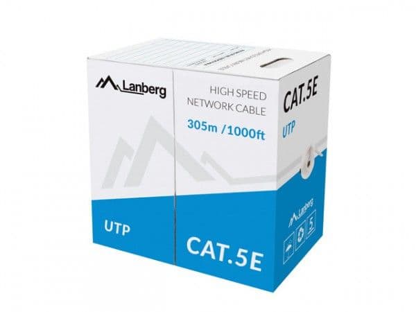 Lanberg - Bulkkabel - 305 m - UTP - CAT 5e - solid - röd, RAL 3017