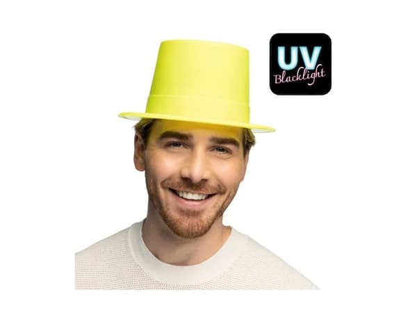 Neon gul høy hatt UV