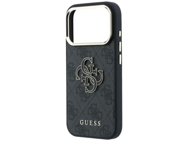 Guess 4G &amp; Big Resin Logo Case for iPhone 17 Pro / 18 Pro - Black