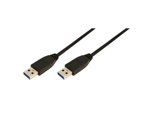 USB LogiLink USB 3.0 typ-A till typ-A kabel 2m - CU0039
