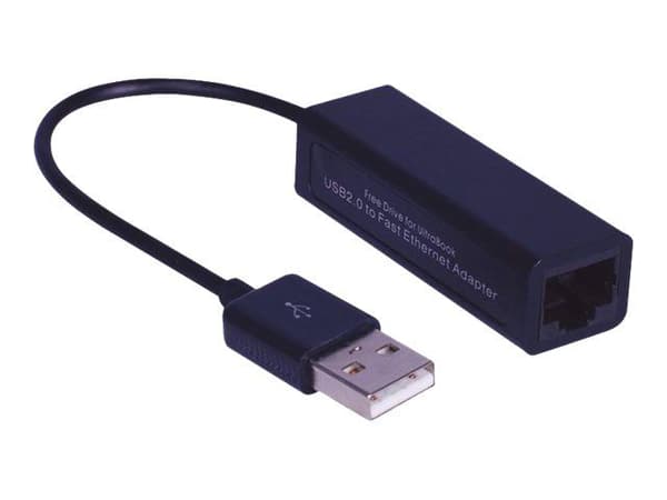 MicroConnect - Nätverksadapter - USB 2.0 - 10Mb LAN - svart