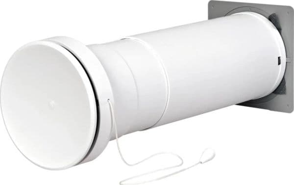 Duka Teleskopventil Typ 450 - Ø105MM Grå/Hvid DP Typ 450