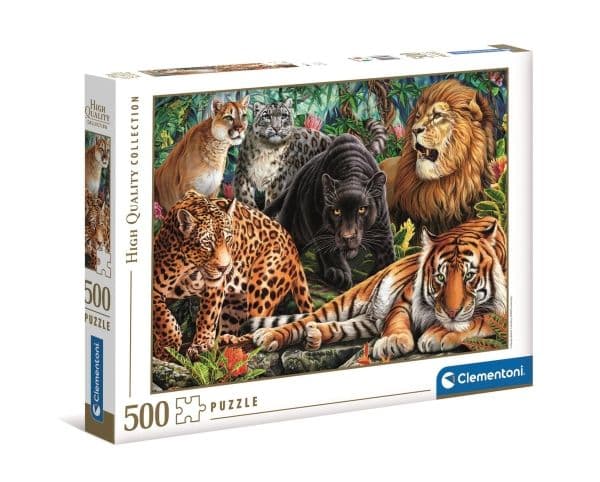 Clementoni pussel HQC Wild Cats, 500 bitar