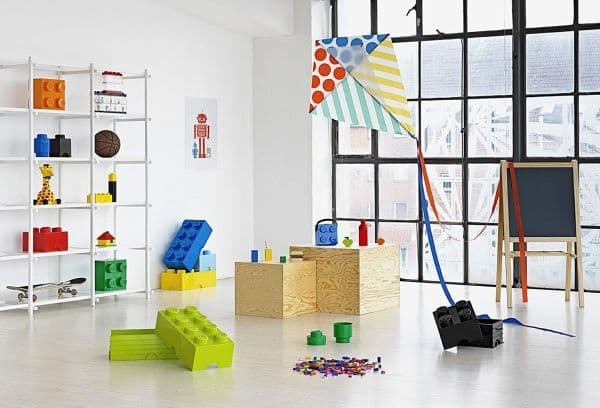 LEGO Storage Brick 1 Round - Lagerboks - blå