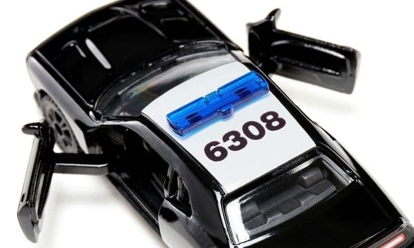 Siku Dodge Challenger SRT, Polisbil, Plast, 3 År, Svart, Vit, Barn, Ej för barn under 36 månader