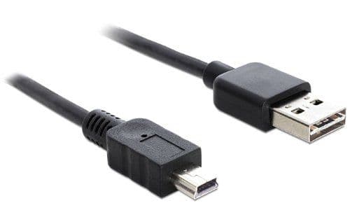 Delock EASY-USB - USB-kaapeli - mini-USB tyyppi B (han) til USB (han) - 1 m - lajittelu