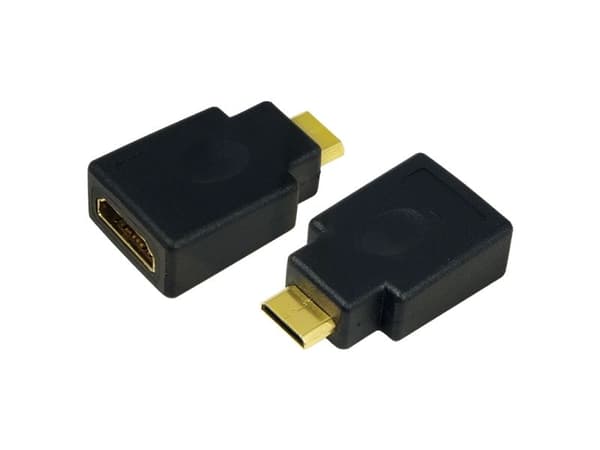 LogiLink - HDMI-sovitin - mini HDMI han til HDMI hun - lajitella