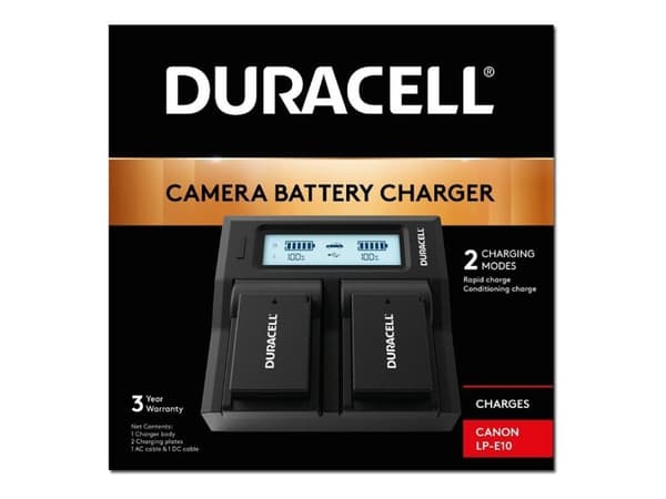 Duracell LED Dual DSLR - Batterilader