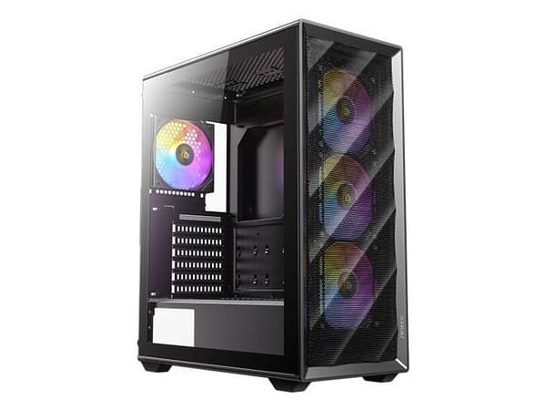 Antec AX85 ARGB, Midi Tower, PC, Sort, ATX, ITX, Micro ATX, Plast, Stål, 16 cm