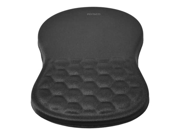 DELTACO MA-0100 - Musematte - ergonomisk - svart